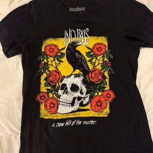 Incubus Crows & Skull T Shirt - Medium